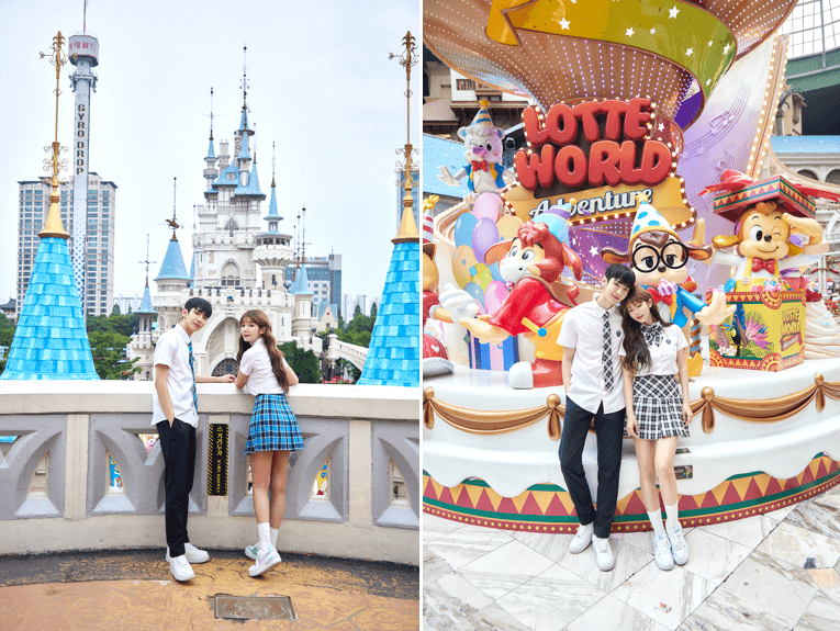 [Seoul] Gamsung Gyobok Jamsil Main branch Lotte World School Uniform Rental